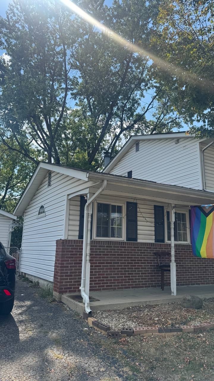 House we purchased in Columbus, OH — porch view